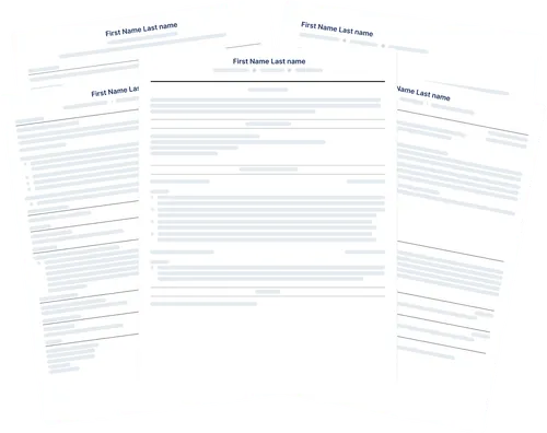 Professional resume templates preview