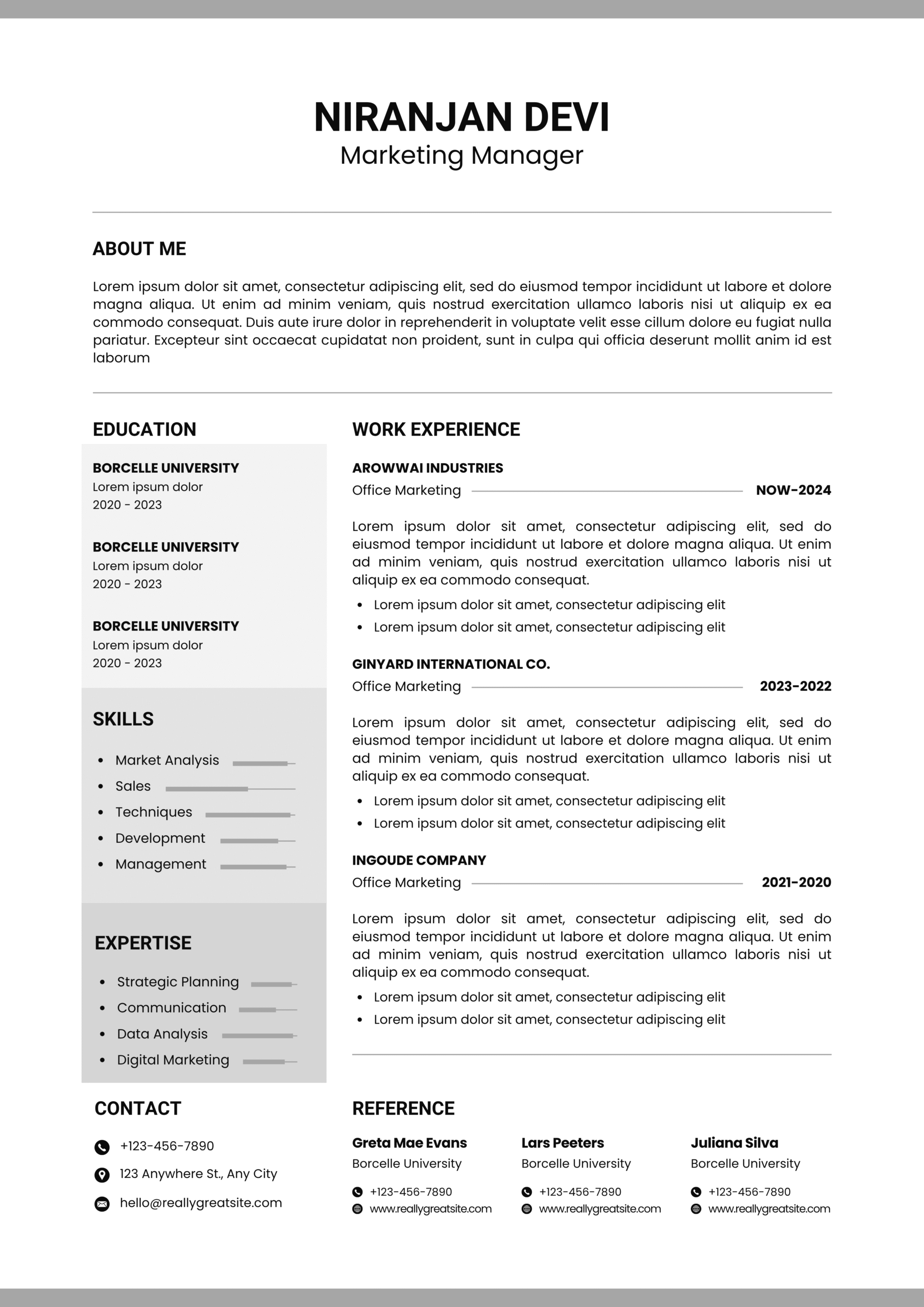 Resume Example 3